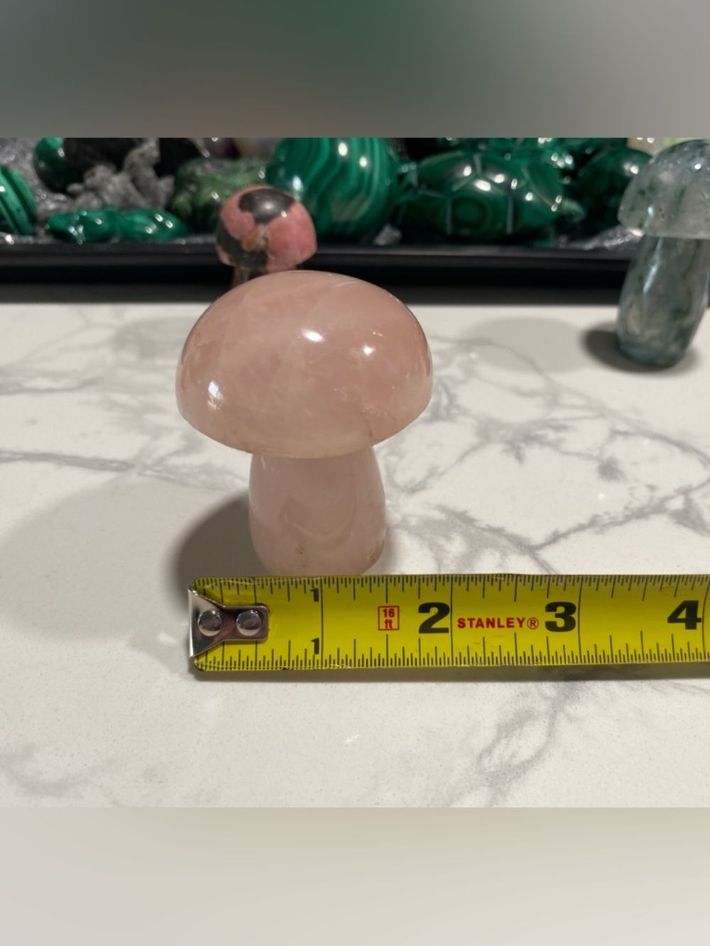 Rose Quartz Mushroom - Picture 11 of 12